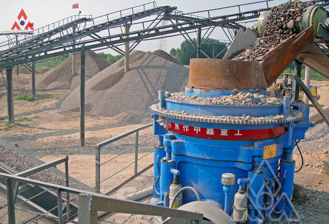 Configuration of 250TPH River Stone Crushing Plant